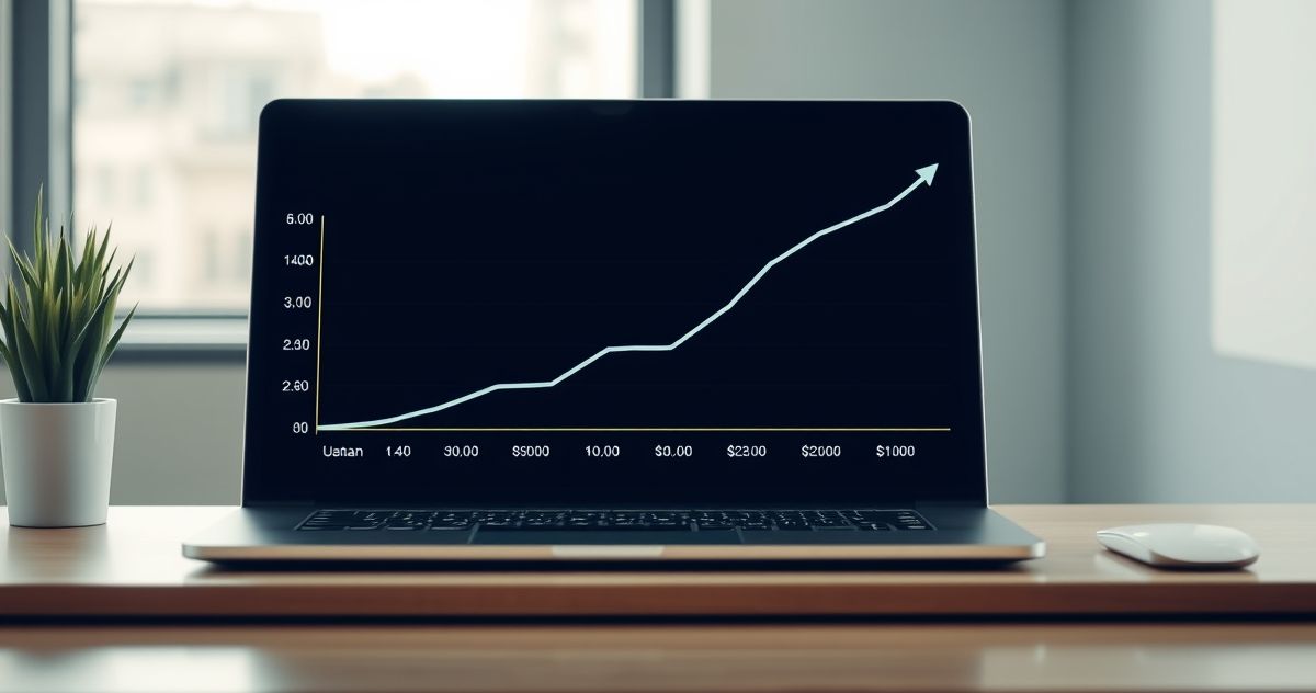 Digital graph showing a loan balance decreasing to zero over time, with fixed payments.