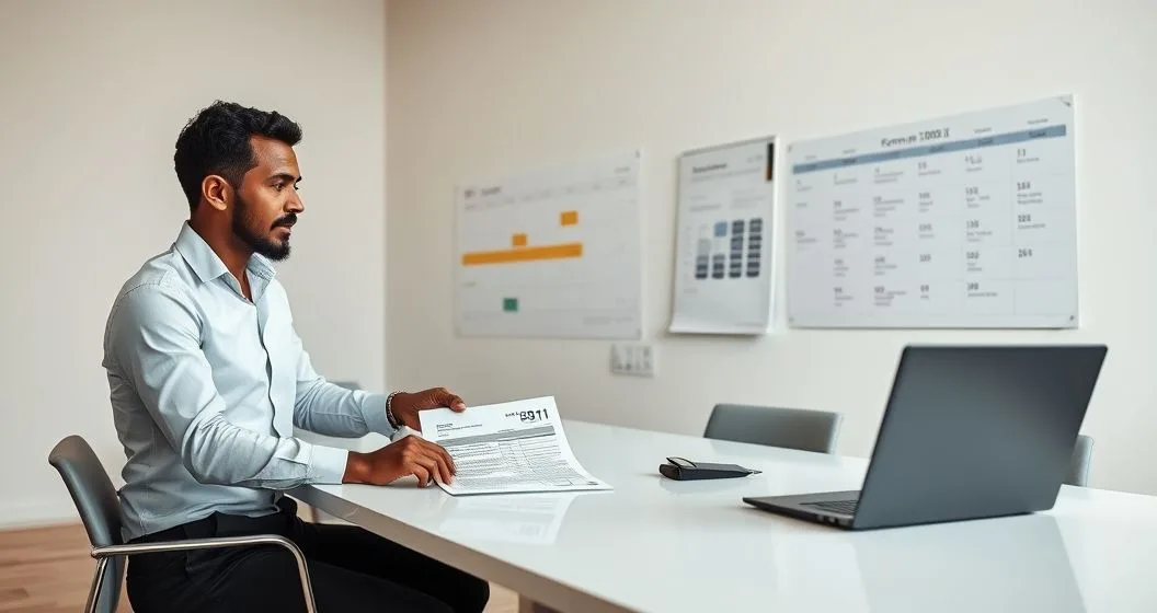 Tax advisor pointing to Form 3911 and Form 1040 X while a client reviews a calendar showing deadline highlights